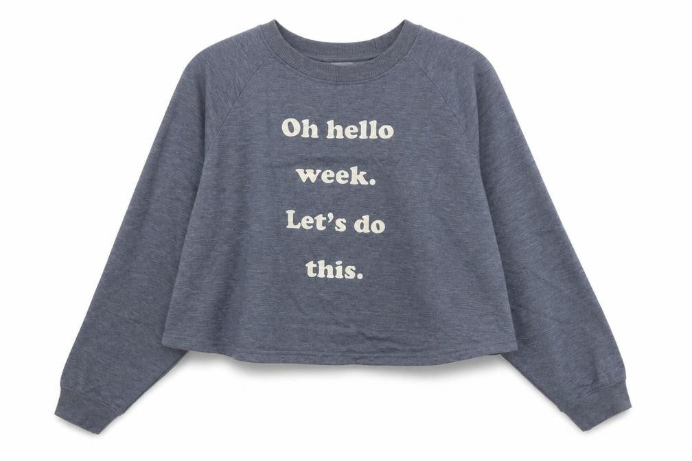 New Look Womens Blue Polyester Pullover Sweatshirt Size L Pullover - Let's Do This