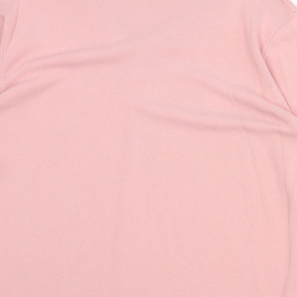 Touch Womens Pink V-Neck Viscose Pullover Jumper Size M