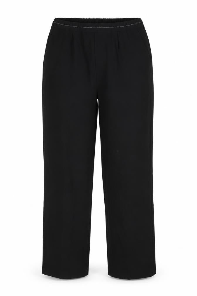 Bonmarché Womens Black Polyester Trousers Size 12 Regular