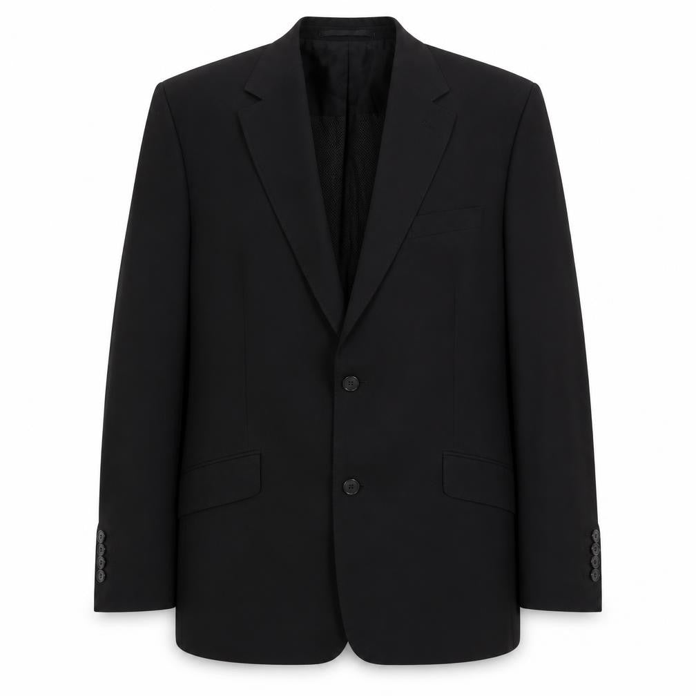 Voyager Mens Black Polyester Jacket Suit Jacket Size 40 Regular