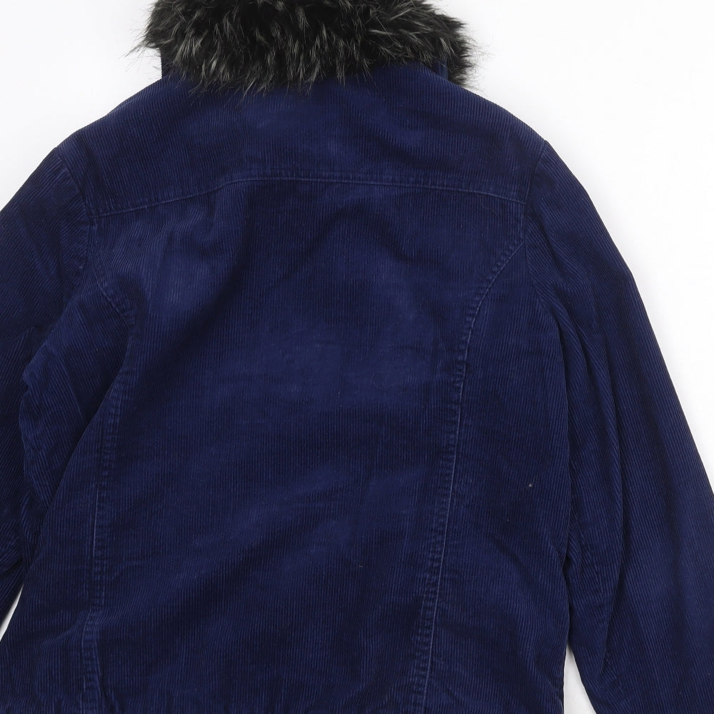 BHS Womens Blue Jacket Size 12 Zip