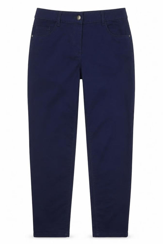 Up2Fashion Womens Blue Cotton Tapered Jeans Size 32 in Regular Zip