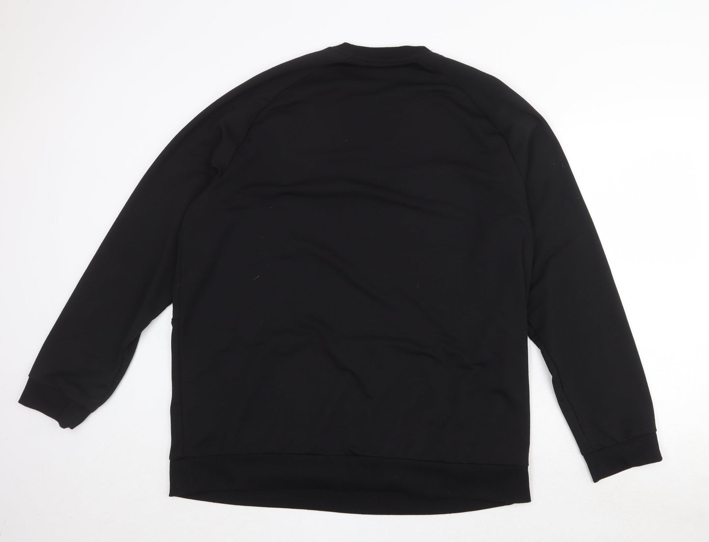 Athletic Works Mens Black Polyester Pullover Sweatshirt Size XL