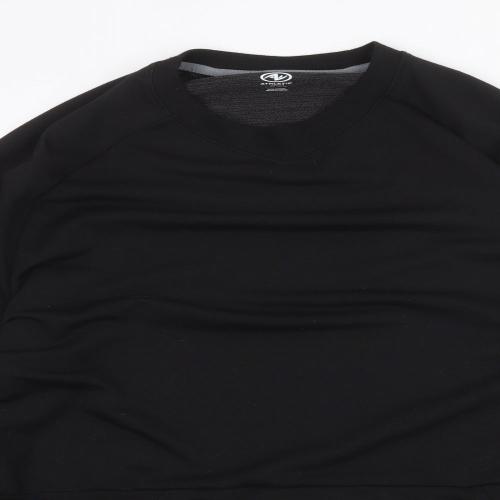 Athletic Works Mens Black Polyester Pullover Sweatshirt Size XL