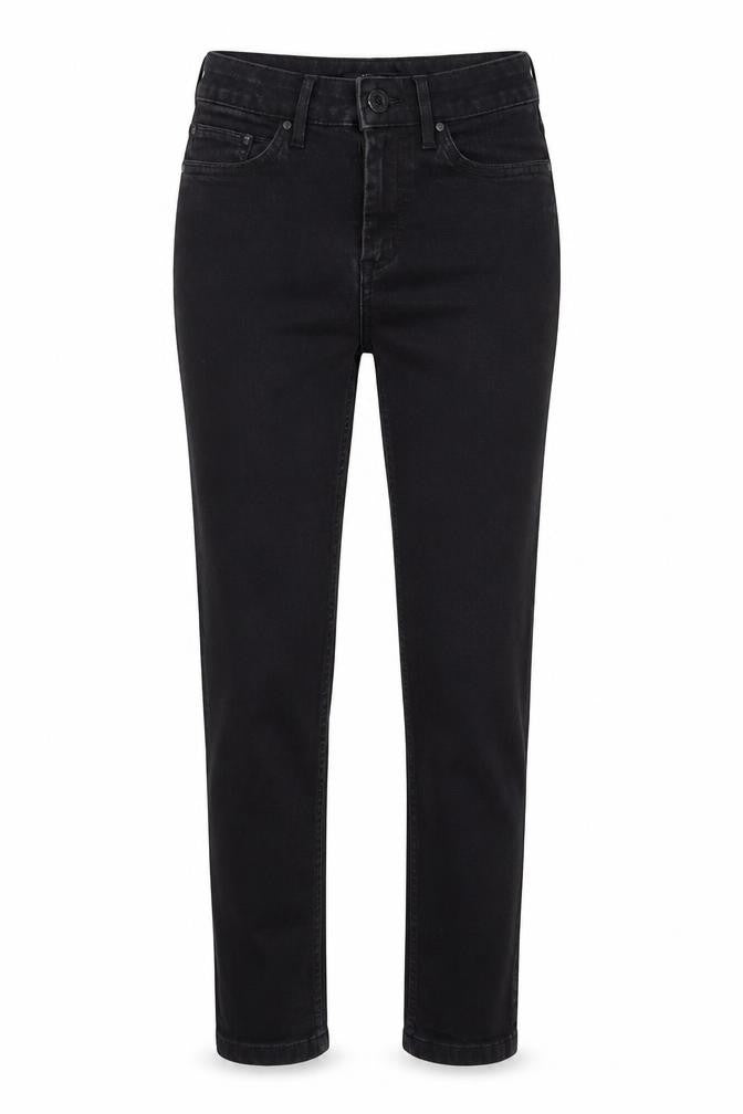 Marks & Spencer Womens Black Cotton Skinny Jeans Size 8 Regular Zip
