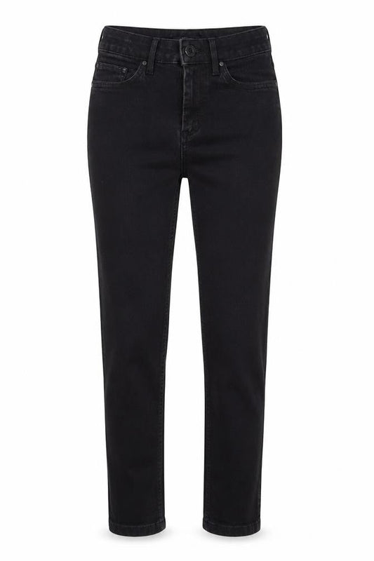 Marks & Spencer Womens Black Cotton Skinny Jeans Size 8 Regular Zip