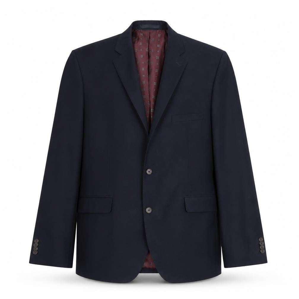 Burton Mens Blue Polyester Jacket Suit Jacket Size 40 Regular