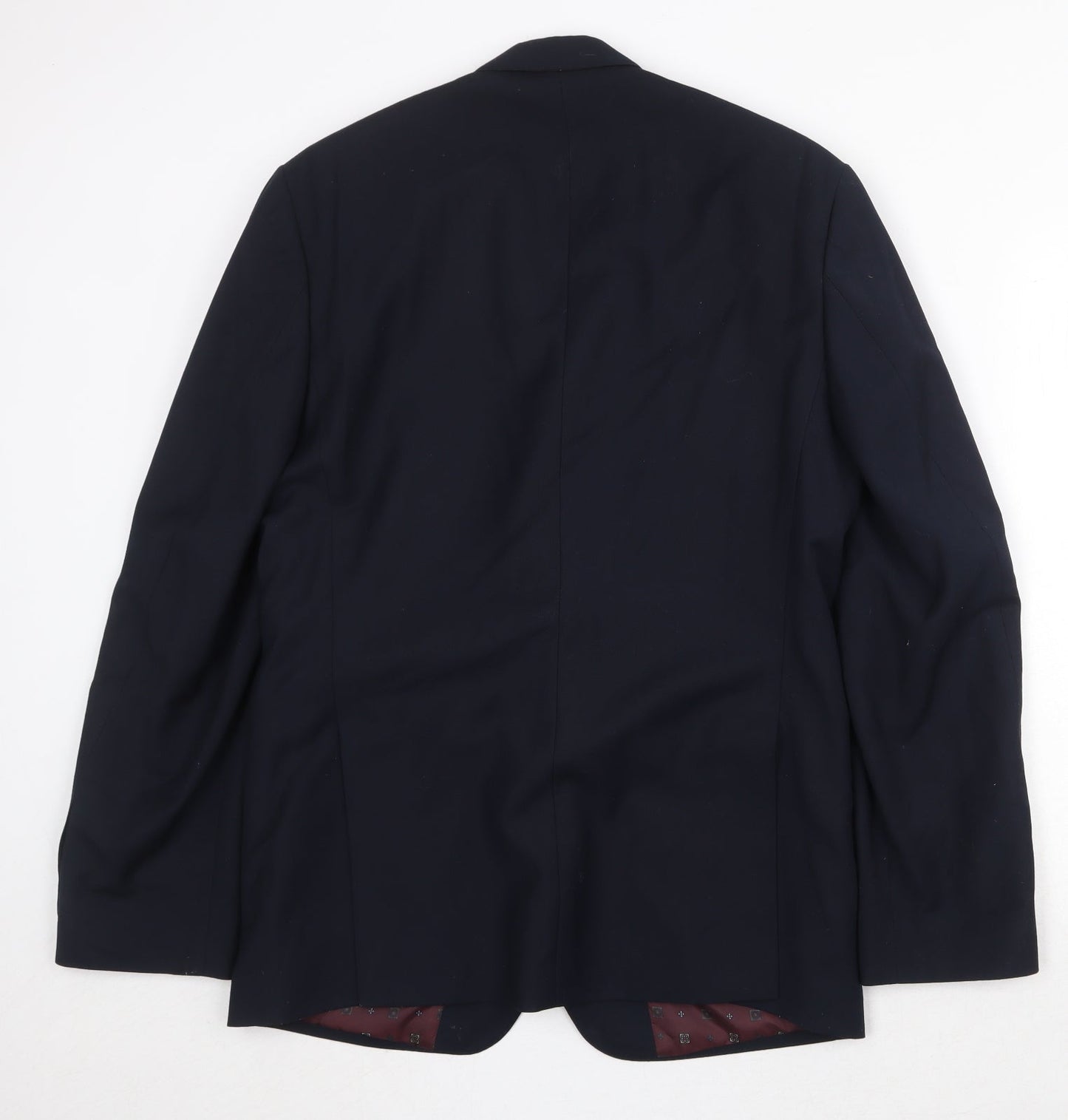 Burton Mens Blue Polyester Jacket Suit Jacket Size 40 Regular
