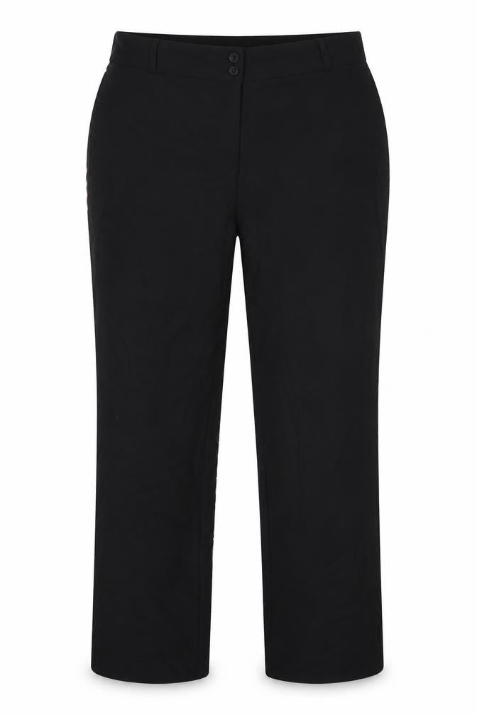 Capsule Womens Black Polyester Trousers Size 16 Regular Zip
