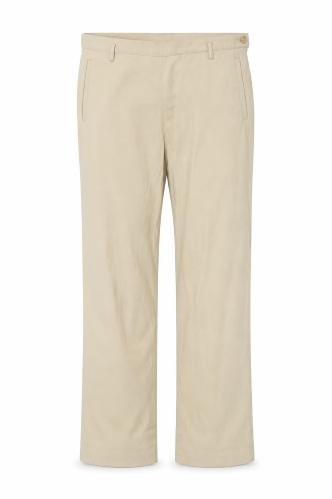Episode Womens Beige Nylon Trousers Size 12 Regular Zip