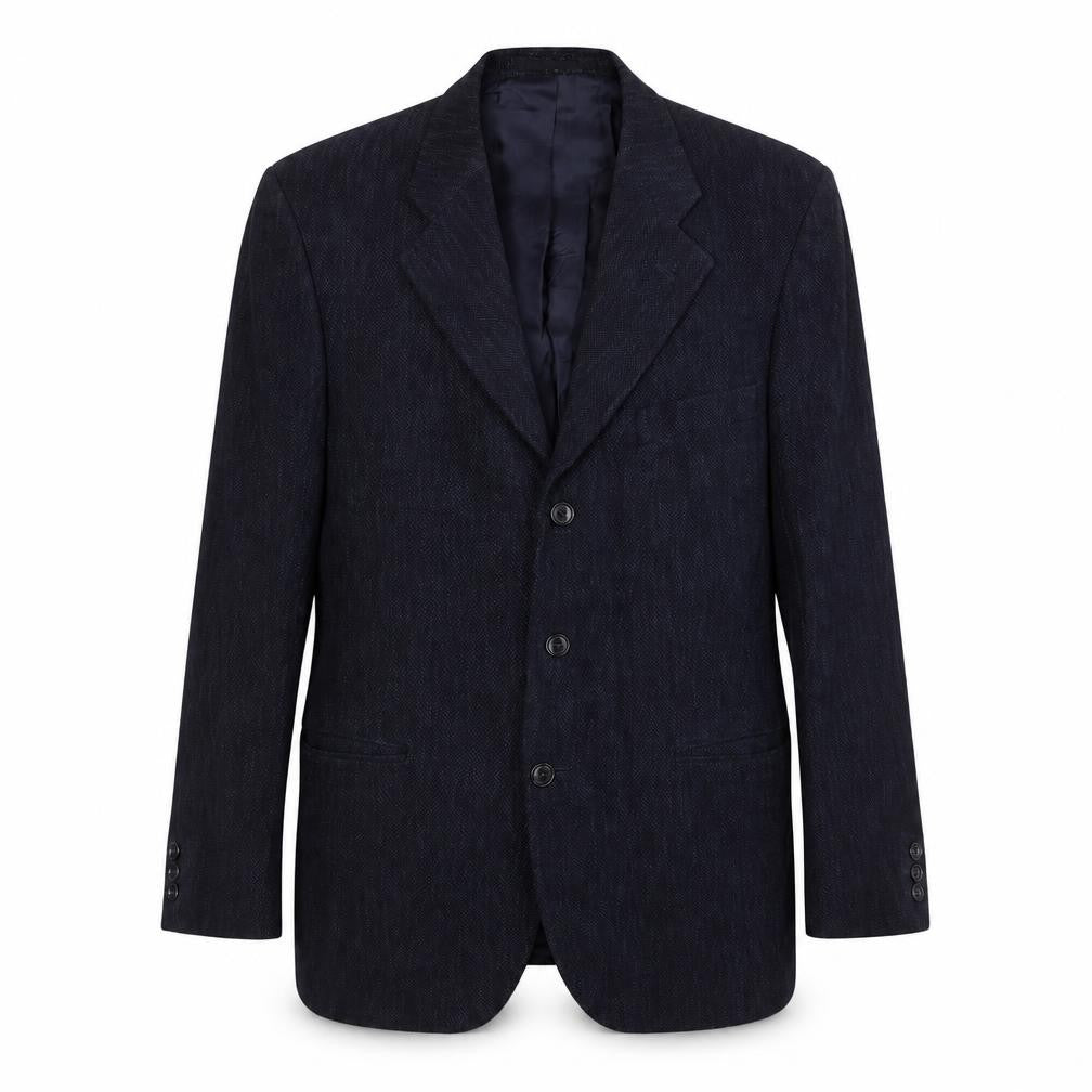 Marks & Spencer Mens Blue Cotton Jacket Suit Jacket Size 40 Regular