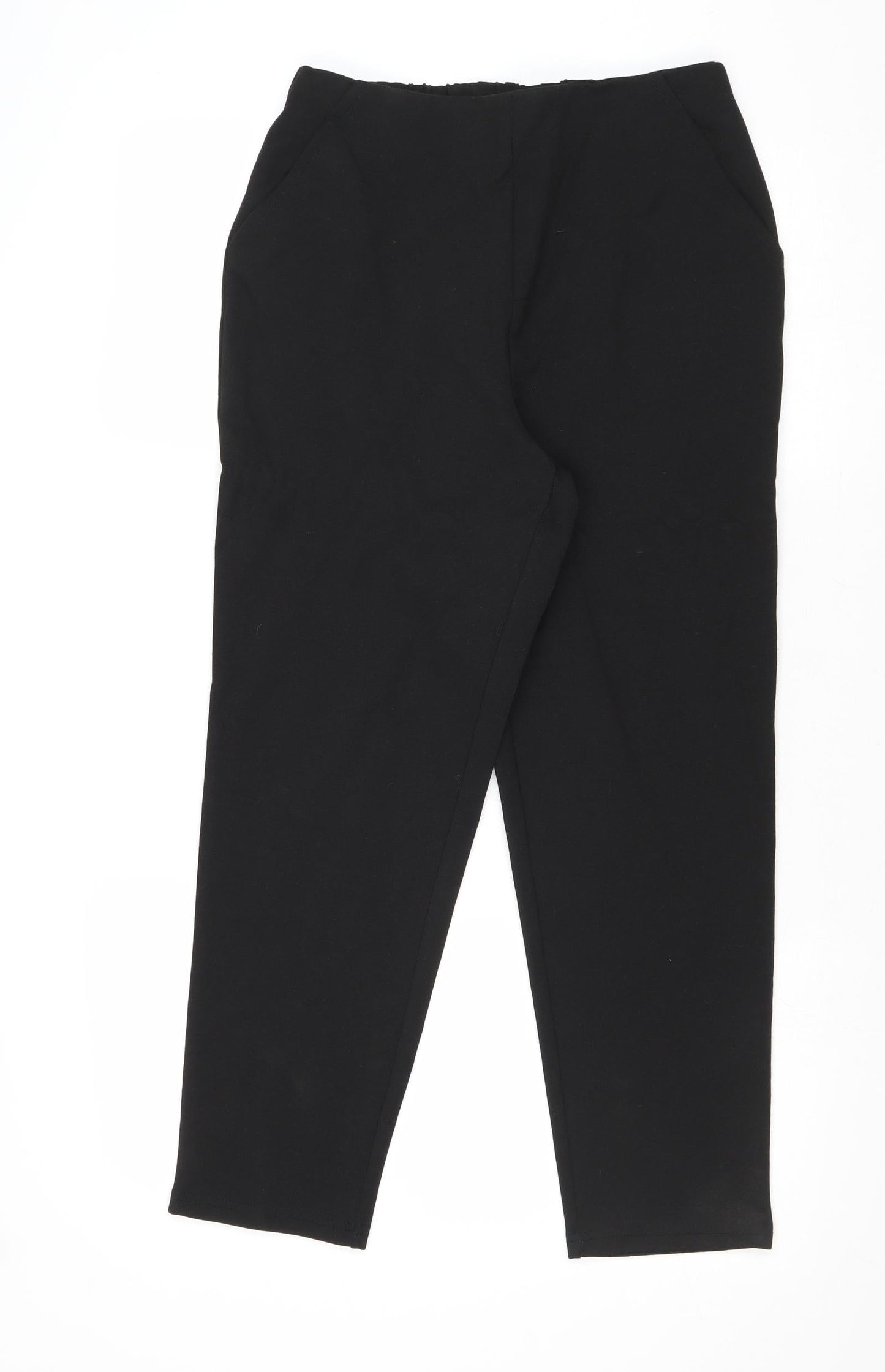 ASOS Womens Black Polyester Carrot Trousers Size 10 Regular