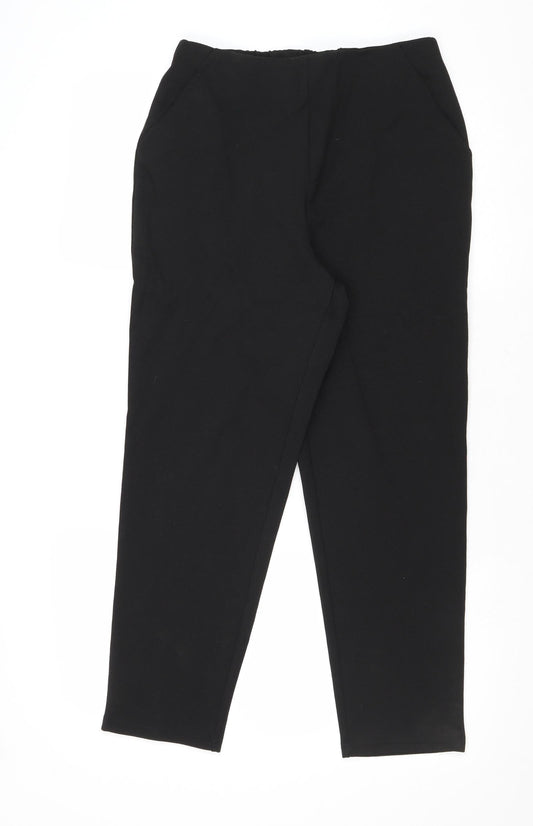 ASOS Womens Black Polyester Carrot Trousers Size 10 Regular