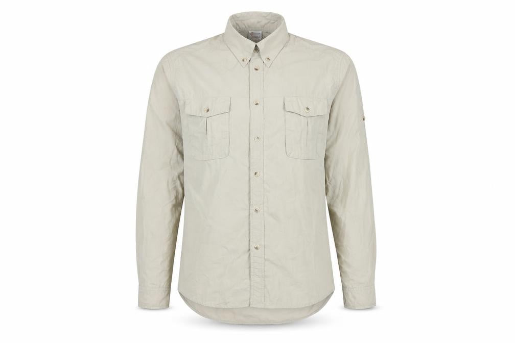 Crane Sports Womens Beige Polyamide Basic Button-Up Size S Collared