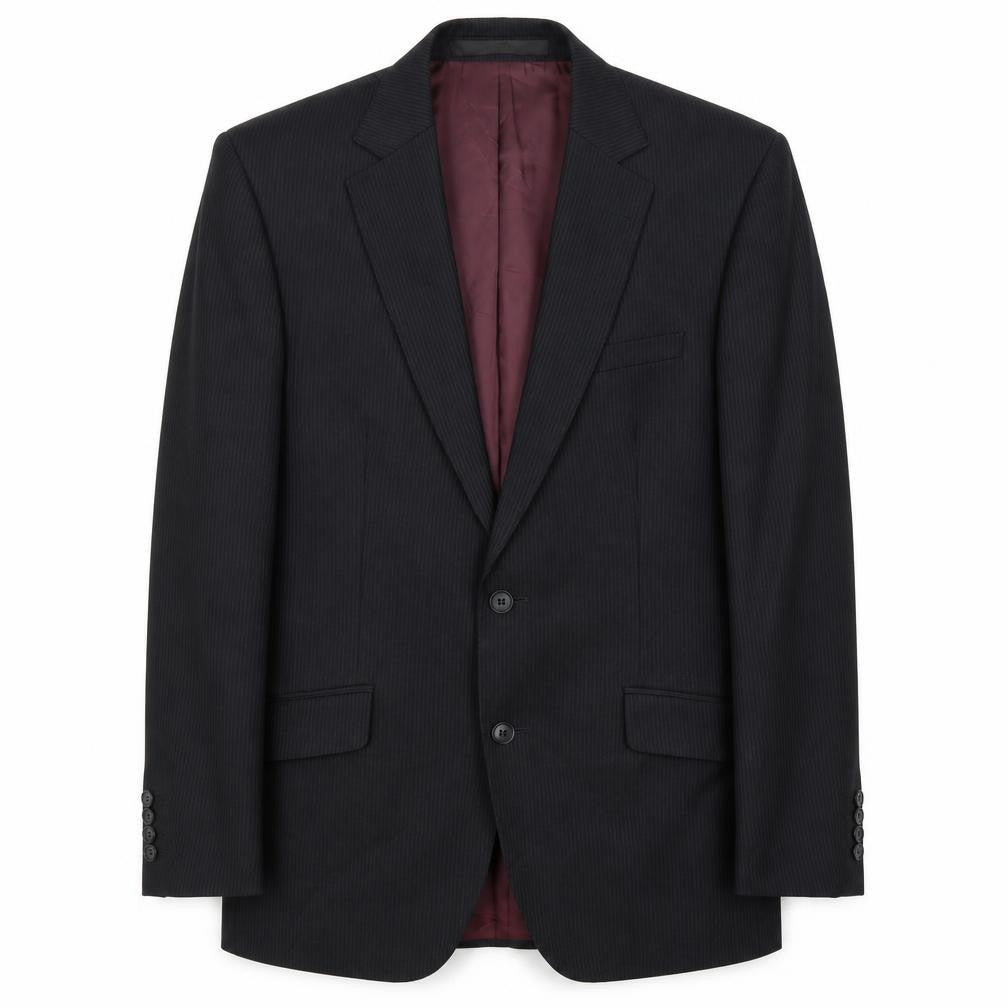 Marks & Spencer Mens Black Wool Jacket Suit Jacket Size 38 Regular