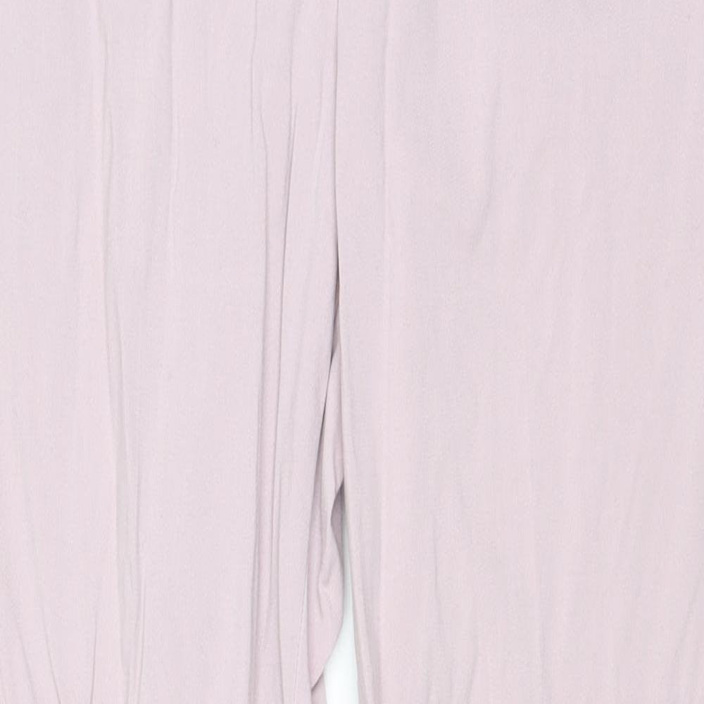 Uniqlo Womens Purple Polyester Trousers Size S Regular