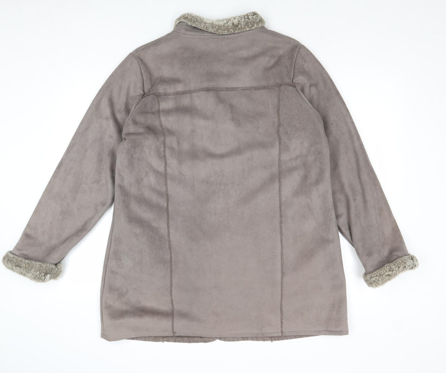 Bonmarché Womens Grey Jacket Size 14 Toggle