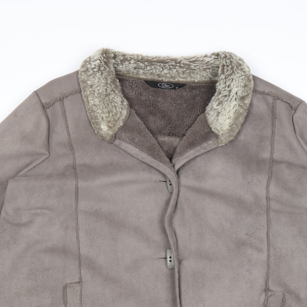 Bonmarché Womens Grey Jacket Size 14 Toggle