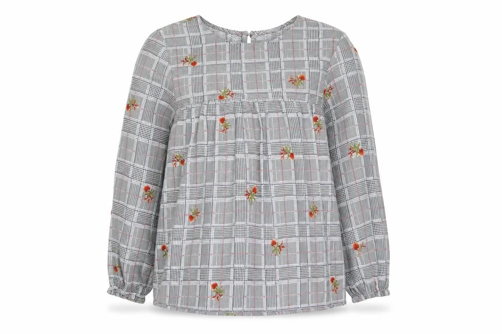 V.Code Womens Multicoloured Geometric Polyester Basic Blouse Size S Round Neck - Flower Print