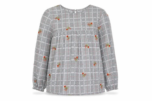 V.Code Womens Multicoloured Geometric Polyester Basic Blouse Size S Round Neck - Flower Print