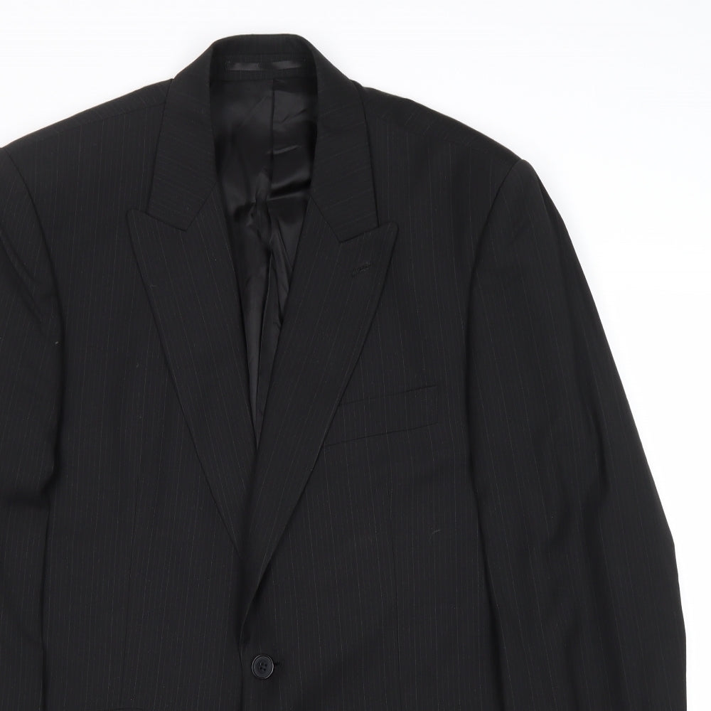 Burton Mens Black Polyester Jacket Suit Jacket Size 40 Regular