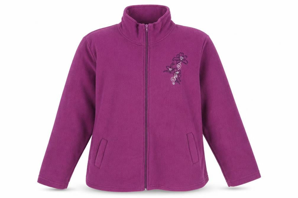Anne De Lancay Womens Purple Jacket Size M Zip