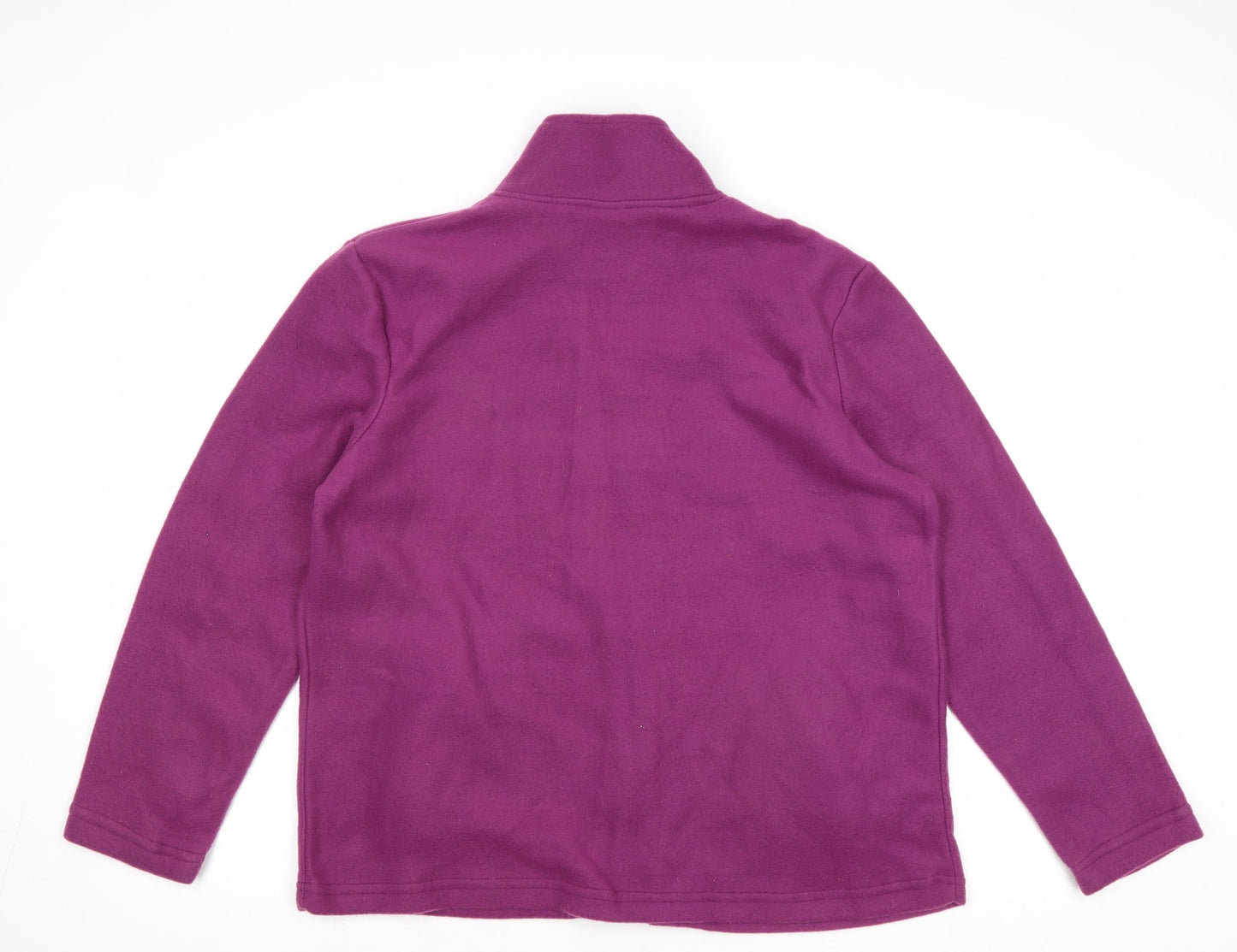Anne De Lancay Womens Purple Jacket Size M Zip