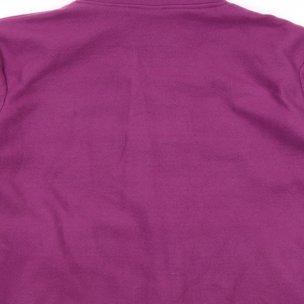 Anne De Lancay Womens Purple Jacket Size M Zip