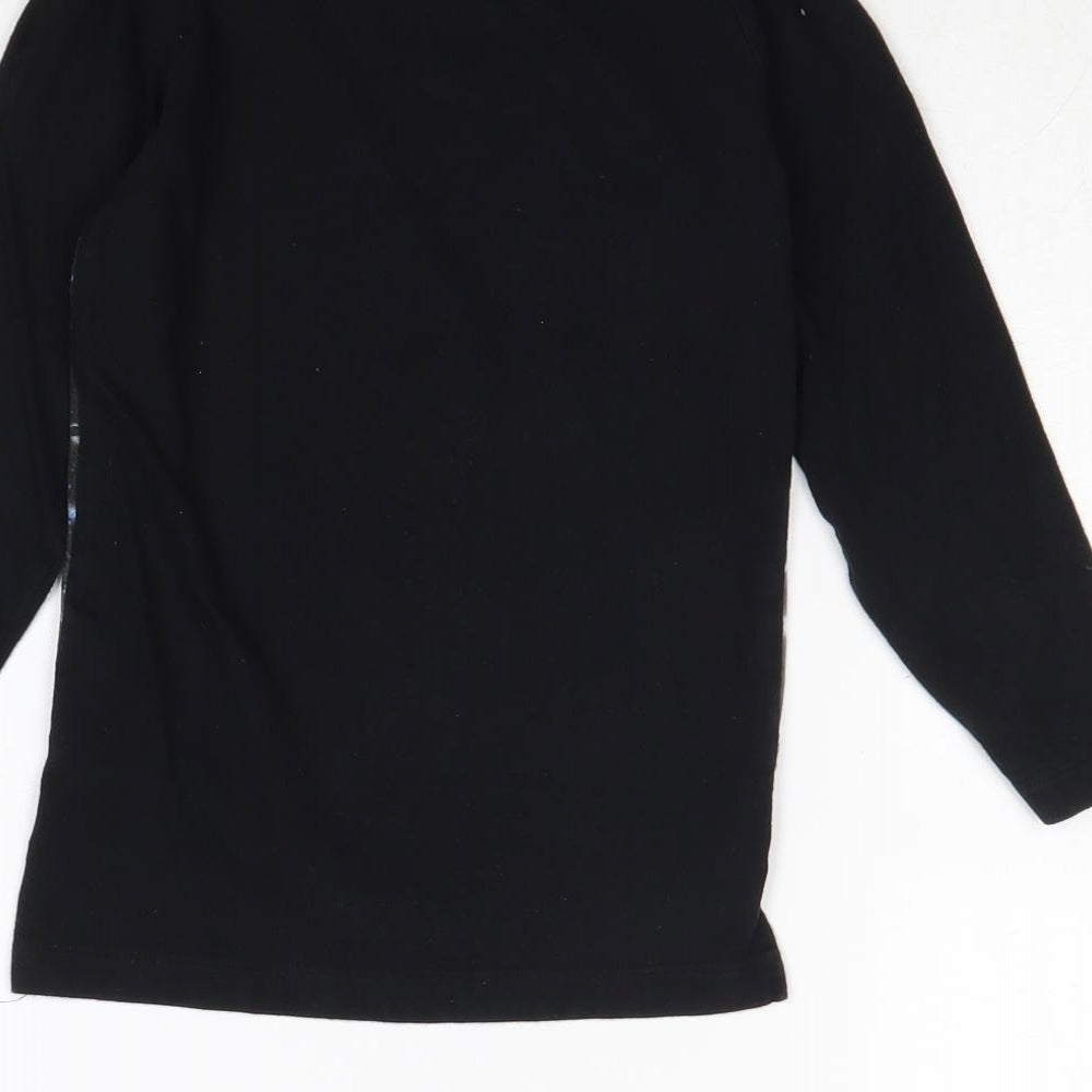 Star Wars Boys Black Cotton Pullover T-Shirt Size 5 Years Round Neck Pullover