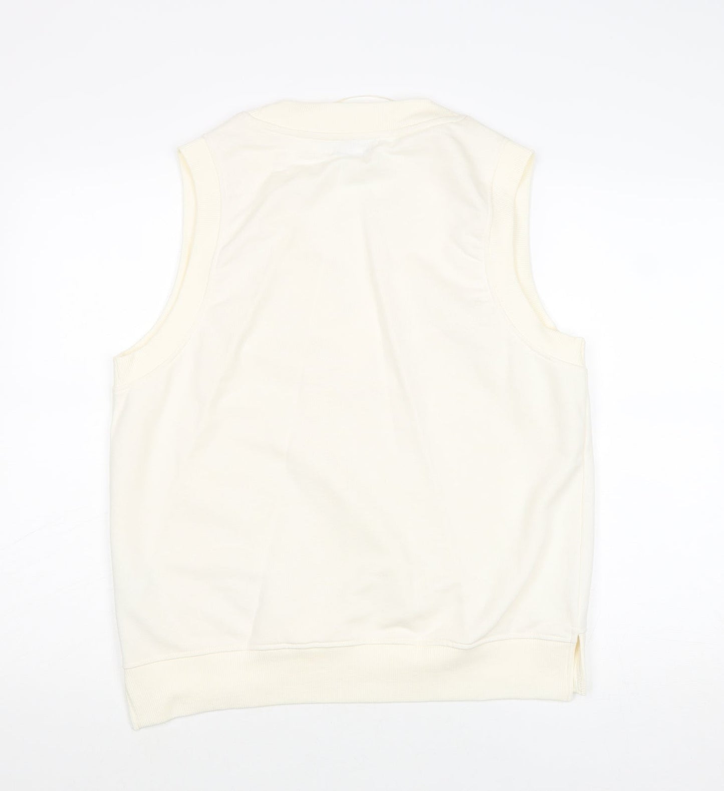 Pull&Bear Womens Ivory Cotton Pullover Sweatshirt Size M Pullover