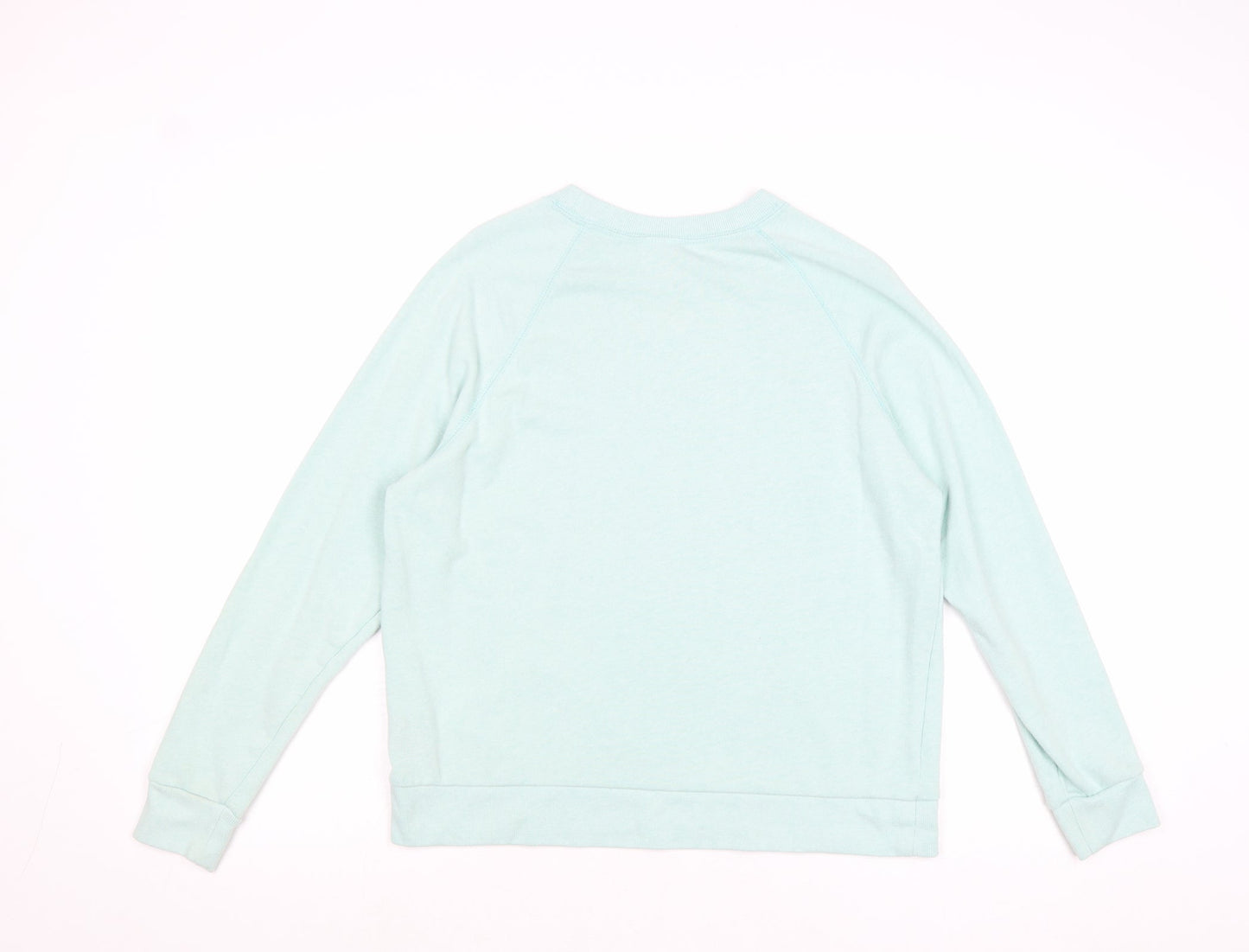 Divided by H&M Womens Blue Polyester Pullover Sweatshirt Size L Pullover