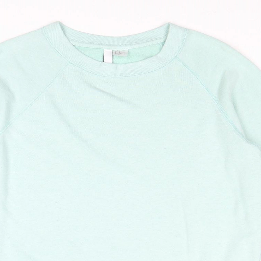 Divided by H&M Womens Blue Polyester Pullover Sweatshirt Size L Pullover