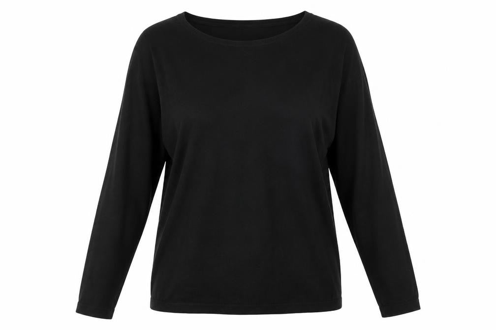 H&M Womens Black Round Neck Viscose Pullover Jumper Size M