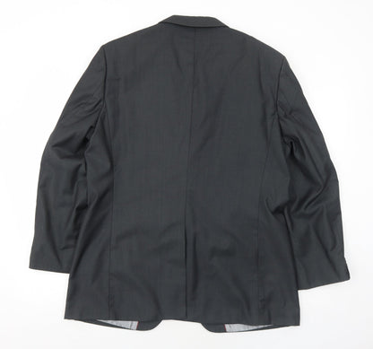 Goodsouls Mens Grey Polyester Jacket Suit Jacket Size 42 Regular