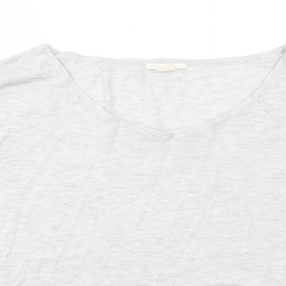 H&M Womens Grey Round Neck Viscose Pullover Jumper Size M