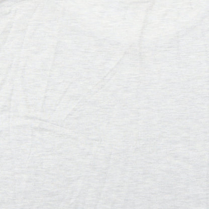 H&M Womens Grey Round Neck Viscose Pullover Jumper Size M
