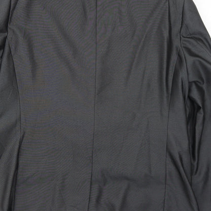 Next Mens Grey Polyester Jacket Suit Jacket Size 46 Regular