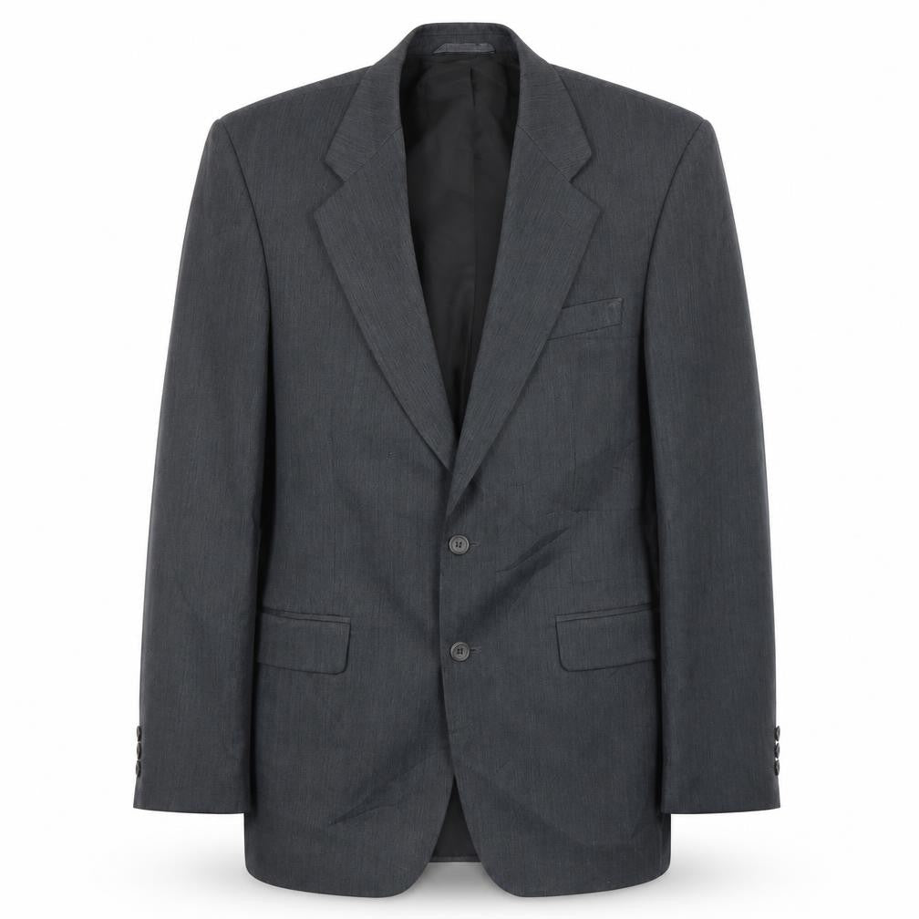 Scott International Mens Grey Polyester Jacket Suit Jacket Size 40 Regular