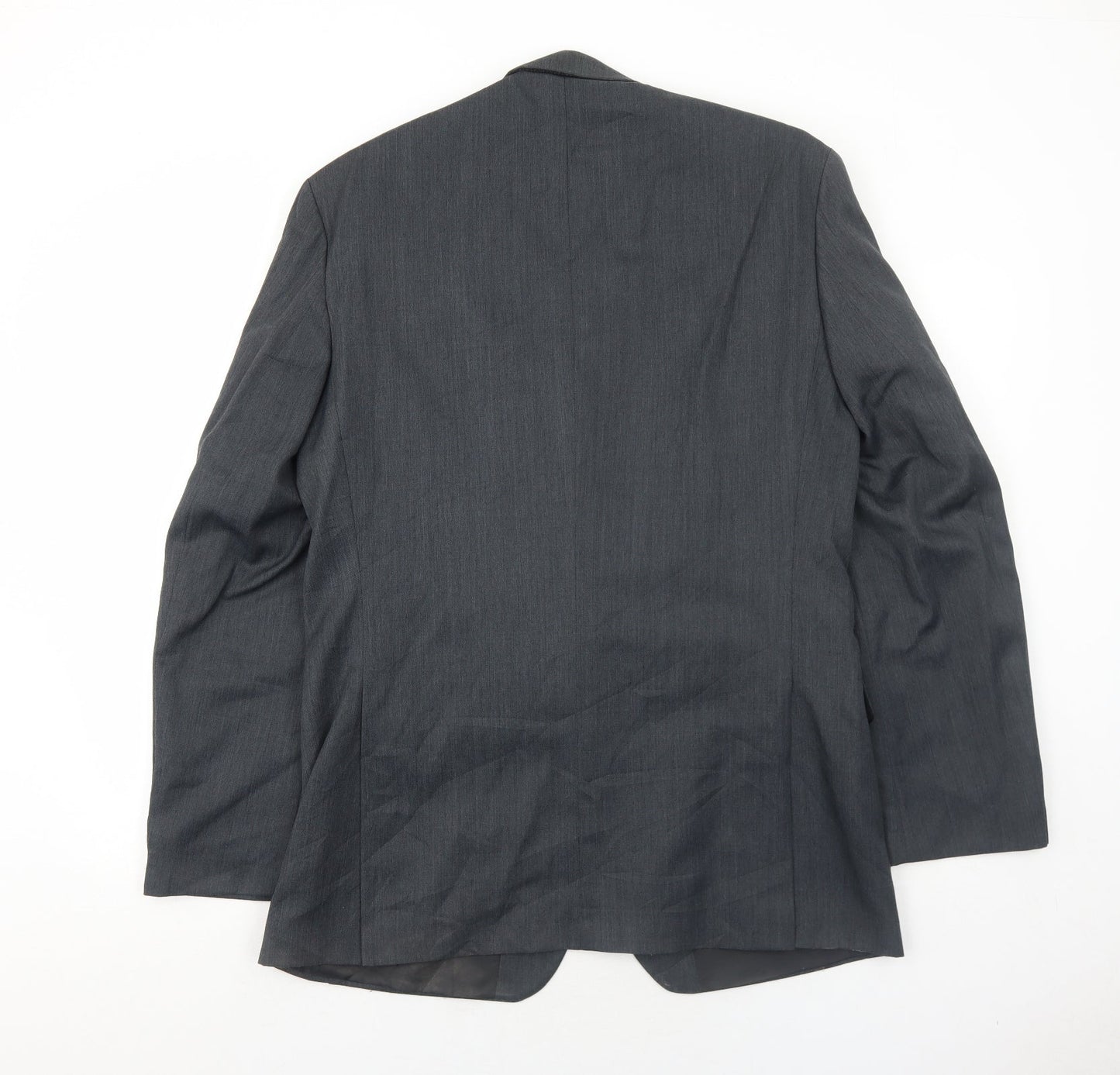Scott International Mens Grey Polyester Jacket Suit Jacket Size 40 Regular