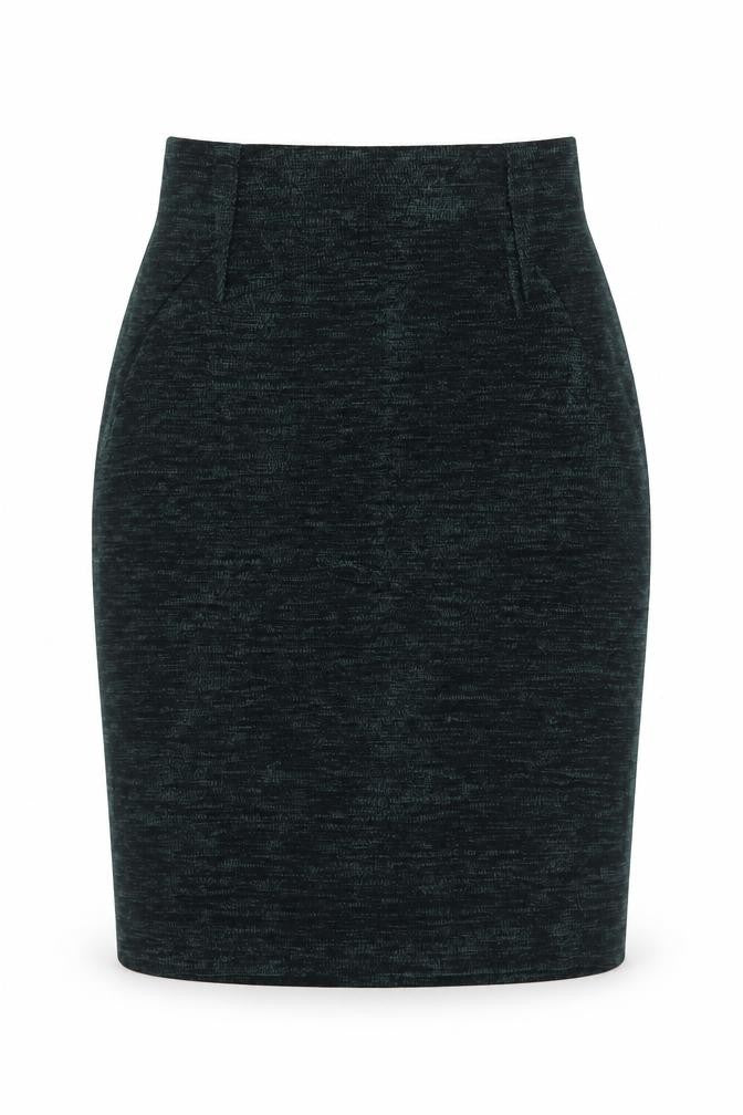 Libra Womens Green Polyester Straight & Pencil Skirt Size 8 Zip