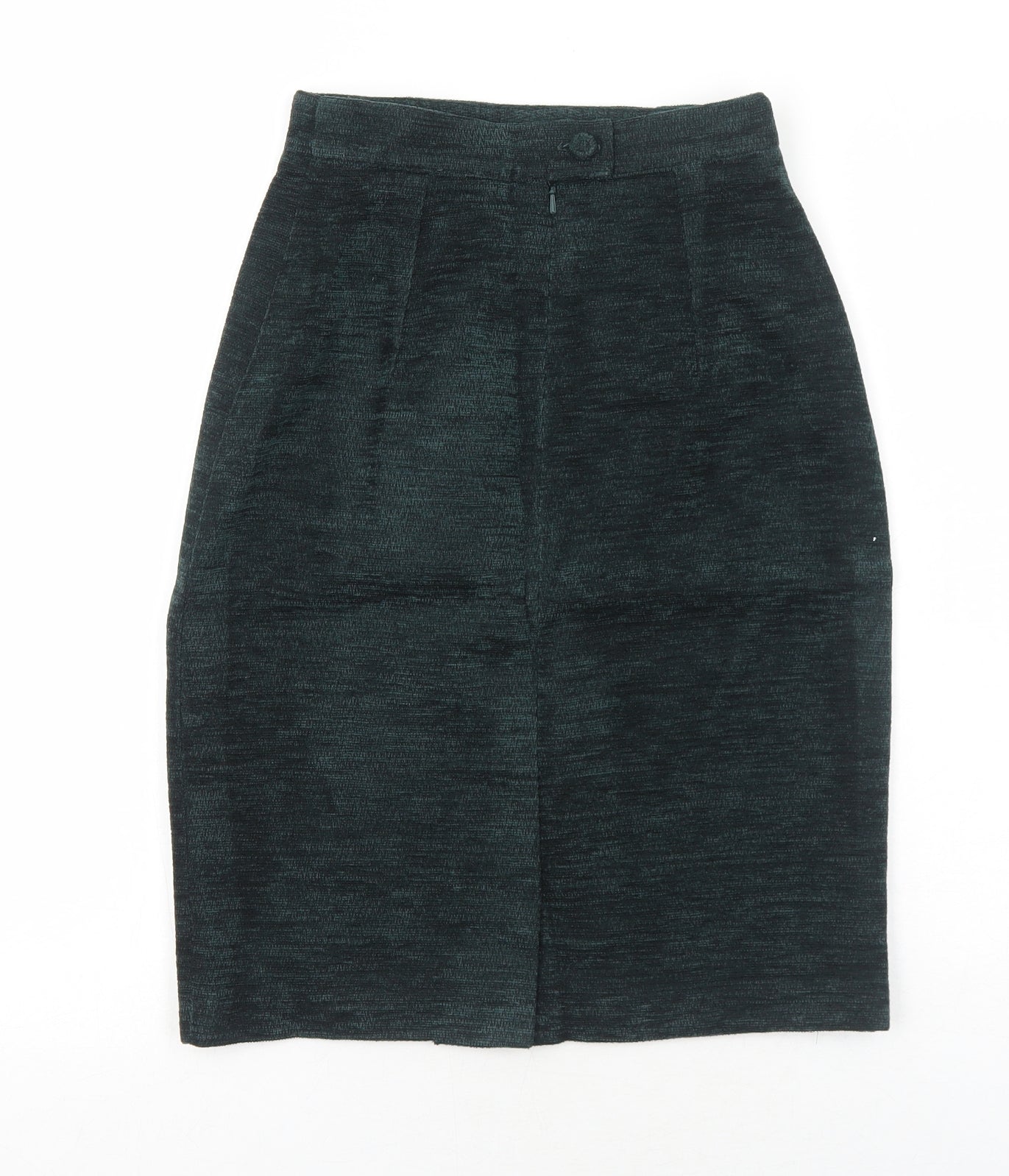 Libra Womens Green Polyester Straight & Pencil Skirt Size 8 Zip