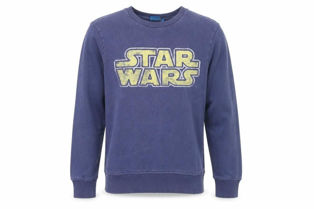 Star Wars Mens Blue Cotton Pullover Sweatshirt Size XS - Star Wars