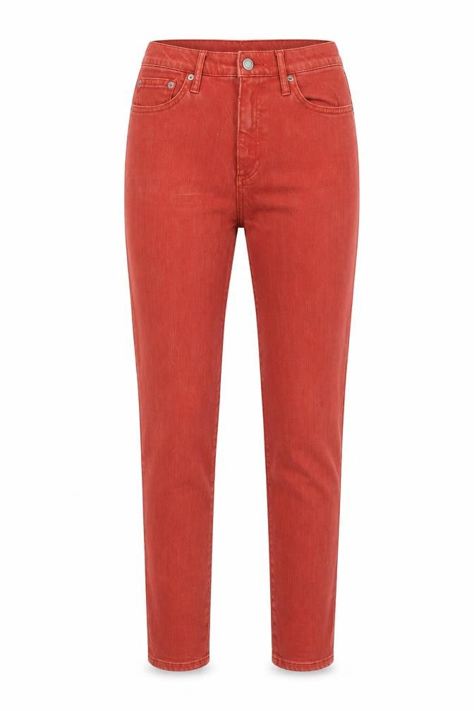 Gap Womens Red Cotton Skinny Jeans Size 10 Regular Zip