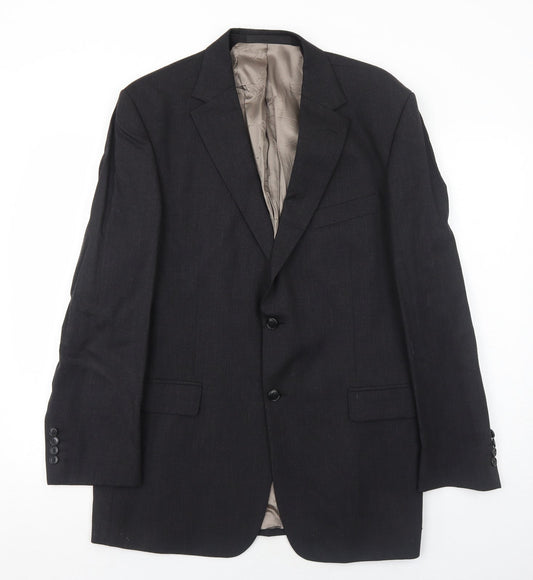 Marks and Spencer Mens Grey Wool Jacket Suit Jacket Size 42 Regular