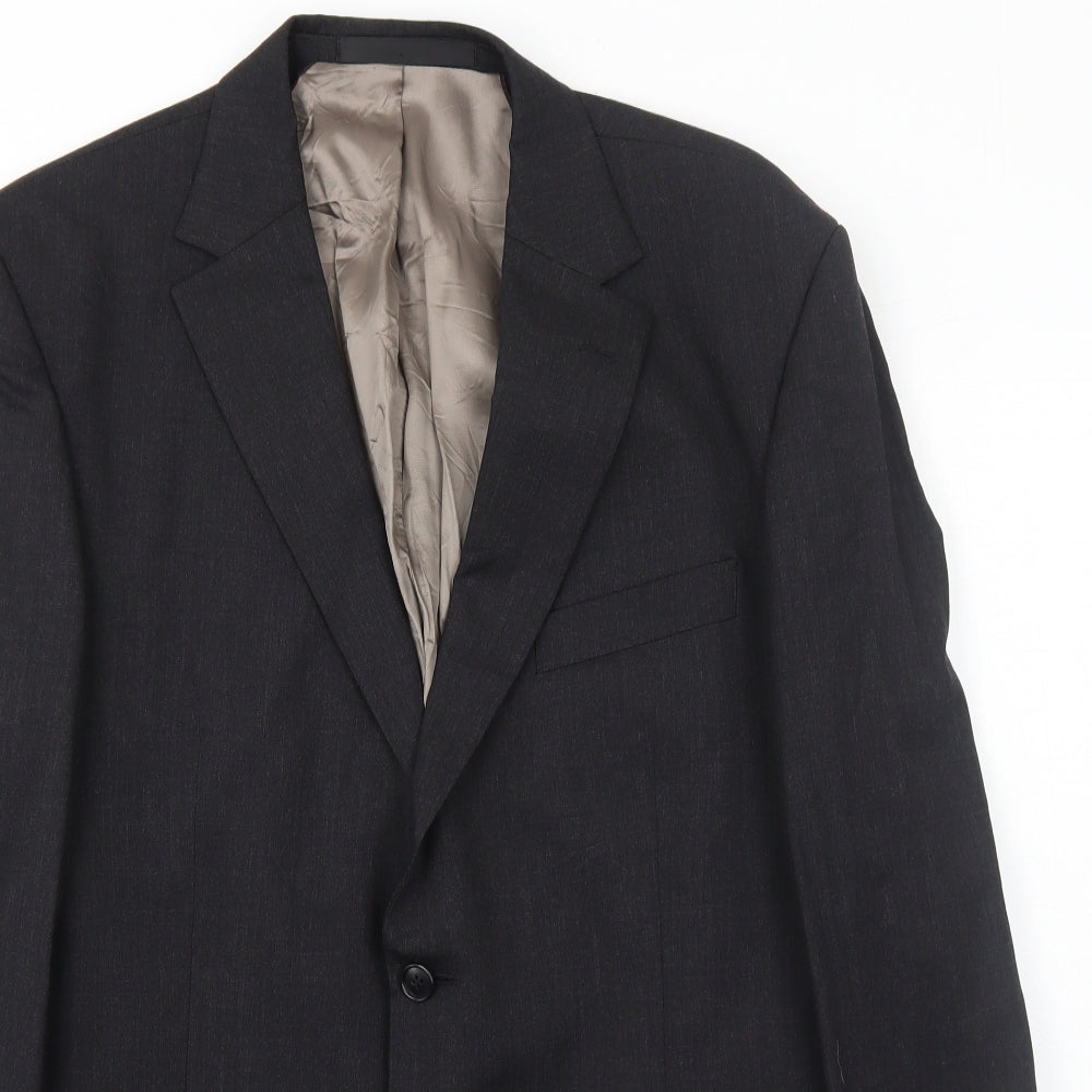Marks and Spencer Mens Grey Wool Jacket Suit Jacket Size 42 Regular