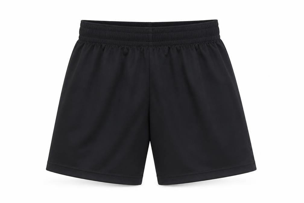 Prostar Boys Black Polyester Sweat Shorts Size 10-11 Years Regular Drawstring