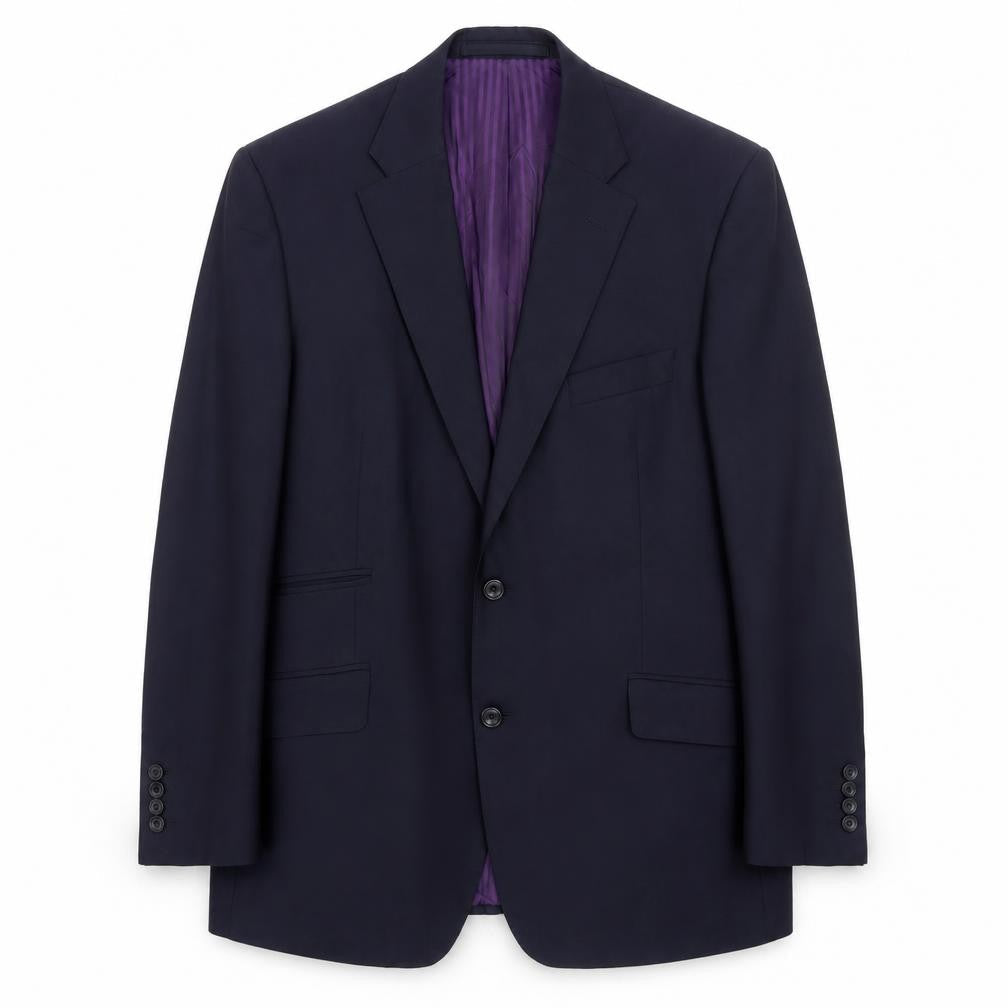 Marks & Spencer Mens Blue Wool Jacket Suit Jacket Size 42 Regular