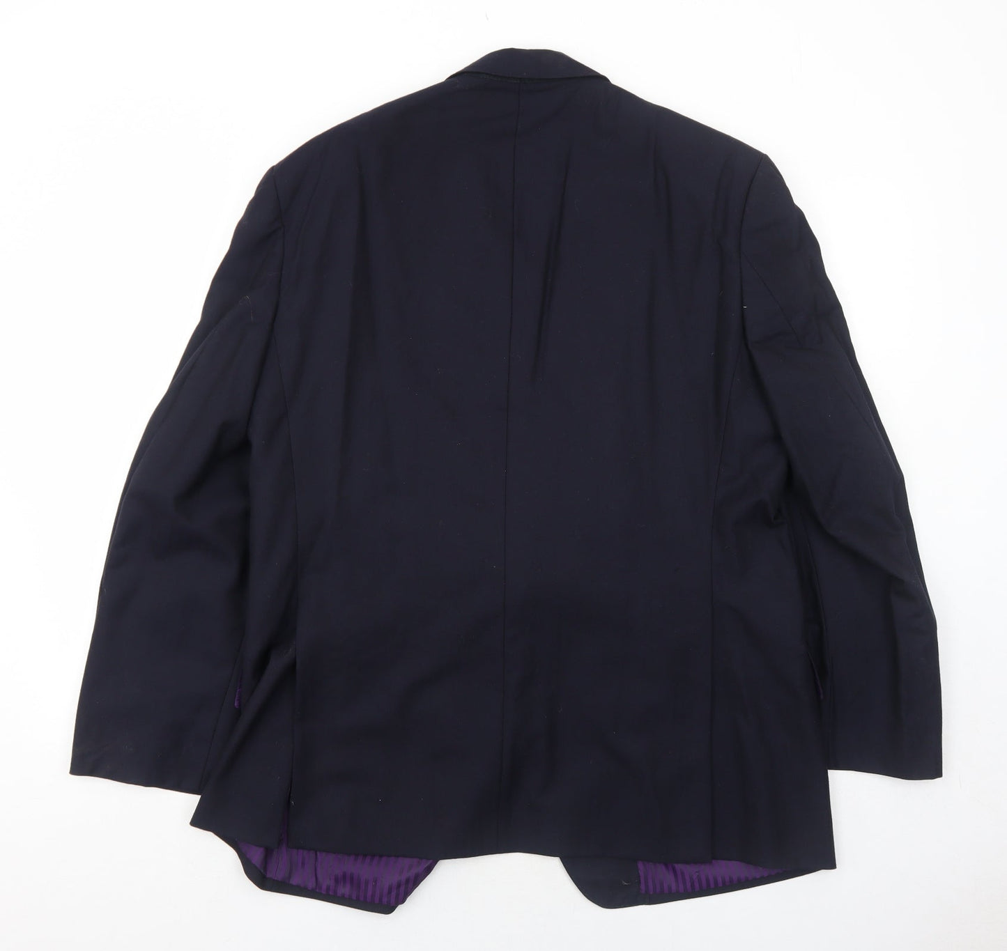 Marks and Spencer Mens Blue Wool Jacket Suit Jacket Size 42 Regular