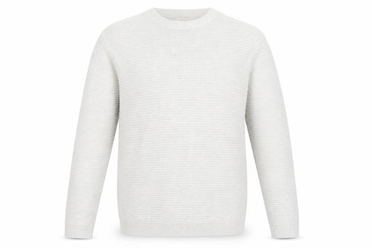 Topman Mens Grey Round Neck Cotton Pullover Jumper Size M Long Sleeve