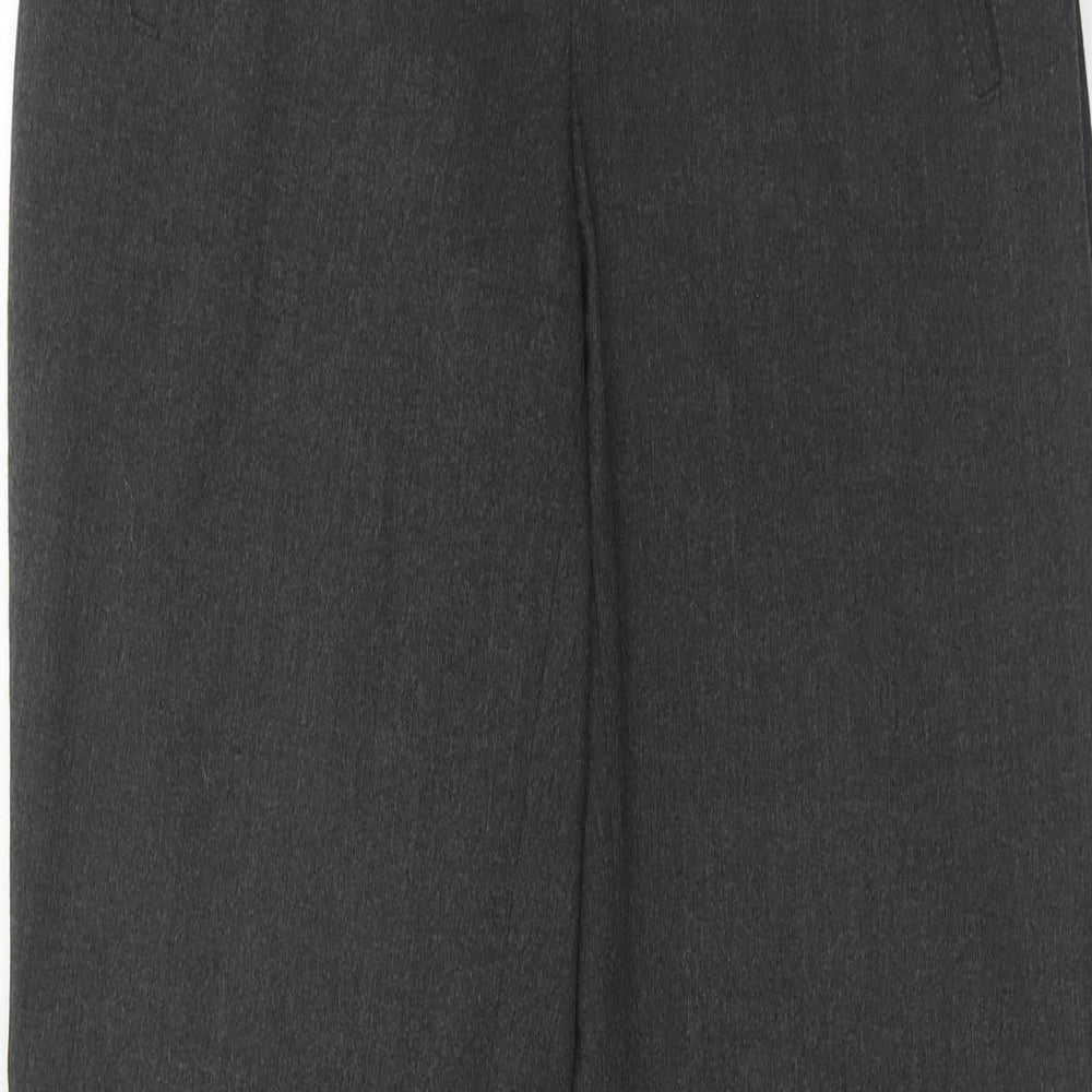 NEXT Womens Grey Polyester Dress Pants Trousers Size 6 Regular Hook & Eye